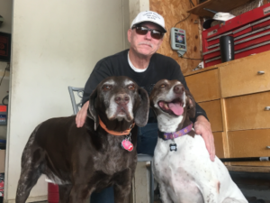 Milady and foster sibling with new dad
