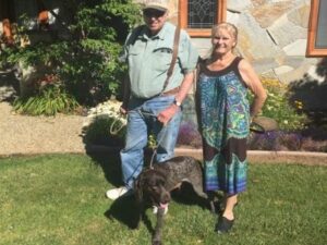 Hannah2 with her new mom and dad