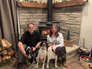 Lilly with her new forever family.