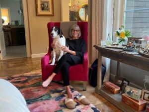 Sunza with her new mom.