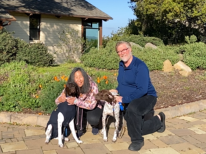 Winter with his new Mom and Dad.