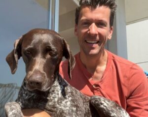 Angie with her new forever Dad.