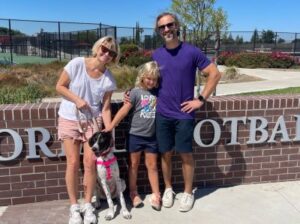 Nettie with her new forever family.