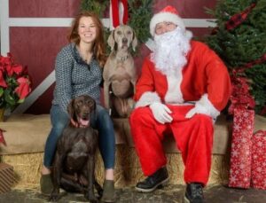 Bisto with his new forever family.