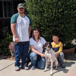 Fargo with his new forever family
