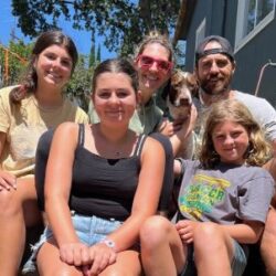 Dunkan with his new forever family.