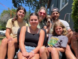 Dunkan with his new forever family.