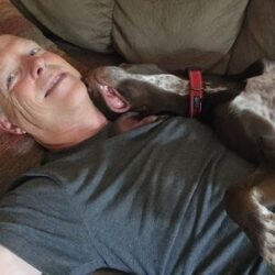 Zillie with his new dad.
