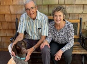 Eli with his new Mom and Dad.