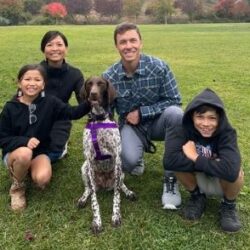 Laney with her new forever family.