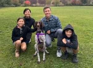 Laney with her new forever family.