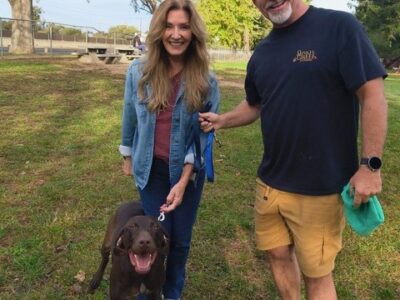 Zigi with his new Mom and Dad.