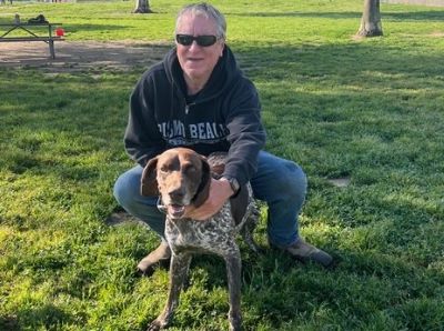 Hollie with her new Dad.