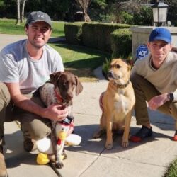 Rowan with his new forever family.